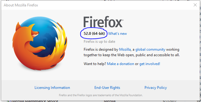 Firefox Version